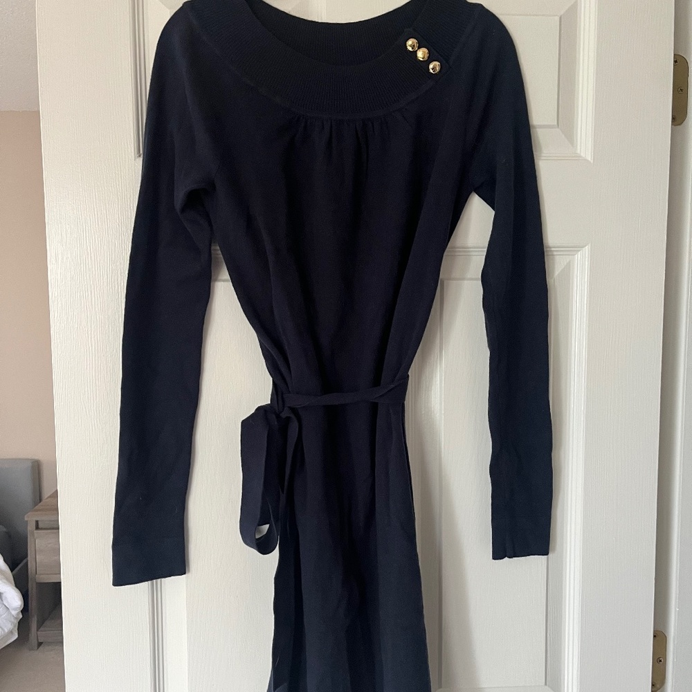 Vineyard Vines Long-Sleeve Navy Knit Dress